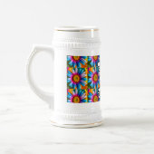 Niedliche Blume Muster Bierglas (Links)