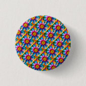 Niedliche Blume Muster Button (Vorderseite)