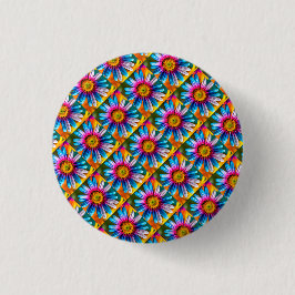 Niedliche Blume Muster Button