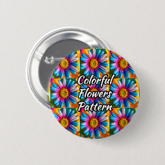 Niedliche Blume Muster Button