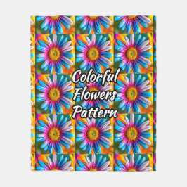 Niedliche Blume Muster Fleecedecke