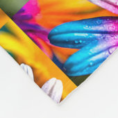 Niedliche Blume Muster Fleecedecke (Ecke)