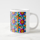 Niedliche Blume Muster Jumbo-Tasse (Rechts)