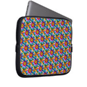 Niedliche Blume Muster Laptopschutzhülle (Vorne Rechts)