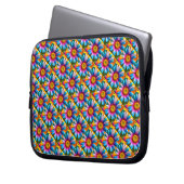 Niedliche Blume Muster Laptopschutzhülle (Vorderseite Links)