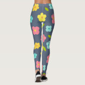 Niedliche Blume Muster Leggings (Rückseite)