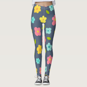 Niedliche Blume Muster Leggings