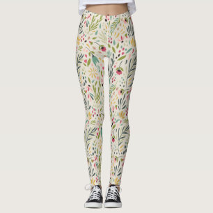 Niedliche Blume Muster Leggings