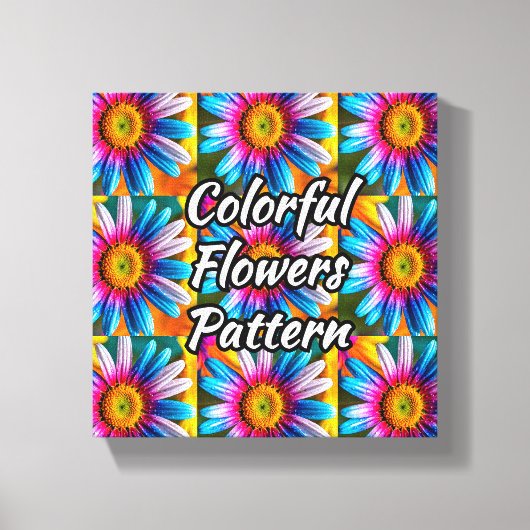 Niedliche Blume Muster Leinwanddruck (Vorderseite)