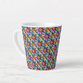 Niedliche Blume Muster Milchtasse (Linke Ecke)