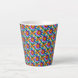 Niedliche Blume Muster Milchtasse
