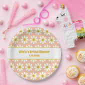 Niedliche Blume Muster Personalisiertes Brautparty Pappteller (Party)