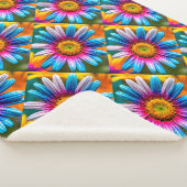 Niedliche Blume Muster Sherpadecke (3/4)