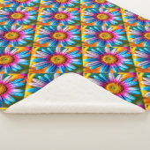 Niedliche Blume Muster Sherpadecke (3/4)