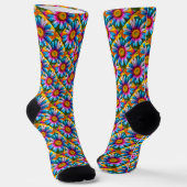 Niedliche Blume Muster Socken (Gewinkelt)