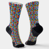 Niedliche Blume Muster Socken (Gewinkelt)