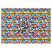 Niedliche Blume Muster Tischdecke (Vorderseite (Horizontal))