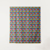 Niedliche Blume Muster Wandteppich (Vorderseite)