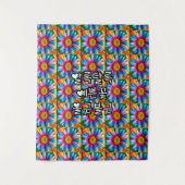 Niedliche Blume Muster Wandteppich (Vorderseite)