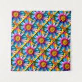 Niedliche Blume Muster Wandteppich (Vorderseite (Horizontal))