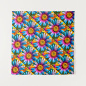 Niedliche Blume Muster Wandteppich (Vorderseite)