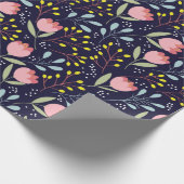 Niedliche Blume nahtlos Geschenkpapier (Ecke)