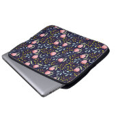 Niedliche Blume nahtlos Laptopschutzhülle (Vorne Knopf)