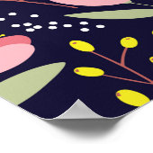 Niedliche Blume nahtlos Poster (Ecke)
