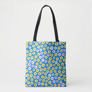 Niedliche Blume: nahtloser Cartoon. Tasche