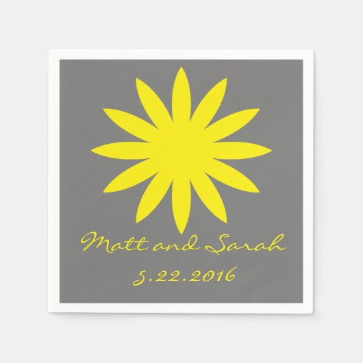 niedliche Blume Napkin Serviette (Vorderseite)