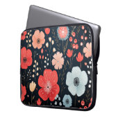 Niedliche Blume Notebook-Hülle Laptopschutzhülle (Vorderseite Links)