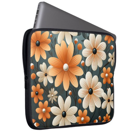 Niedliche Blume Notebook-Hülle Laptopschutzhülle (Vorne Rechts)