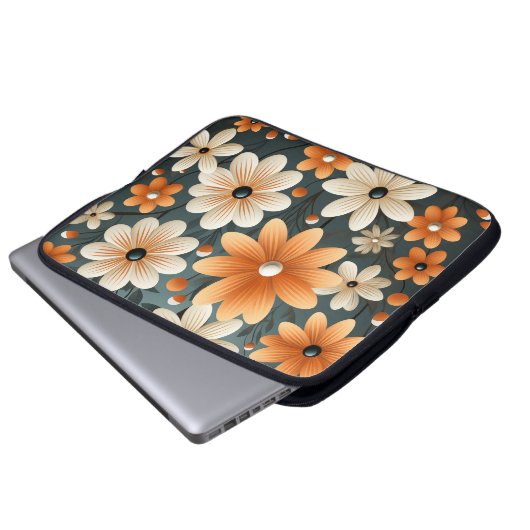 Niedliche Blume Notebook-Hülle Laptopschutzhülle (Vorne Knopf)