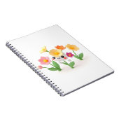 niedliche Blume Notizblock (Rechte Seite)