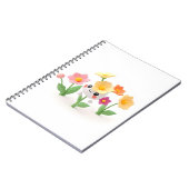 niedliche Blume Notizblock (Linke Seite)