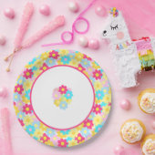 Niedliche Blume Pappteller (Party)