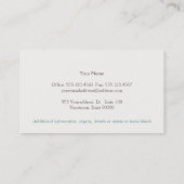 Niedliche Blume Pastel Floral Bouquet Visitenkarte (Rückseite)