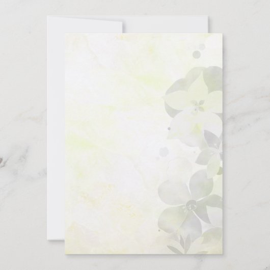 Niedliche Blume Pensionierung Party Einladung (Rückseite)