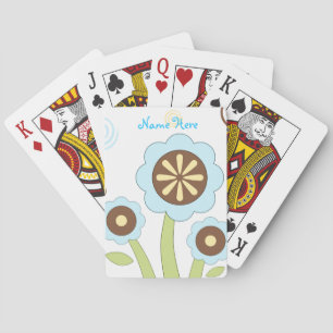 Niedliche Blume Personalisierte Spielkarten