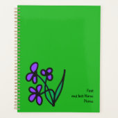 Niedliche Blume Planer (Vorderseite)