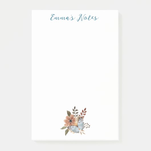 Niedliche Blume Post-it Klebezettel (Vorderseite)