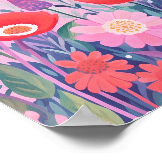 Niedliche Blume Poster (Ecke)