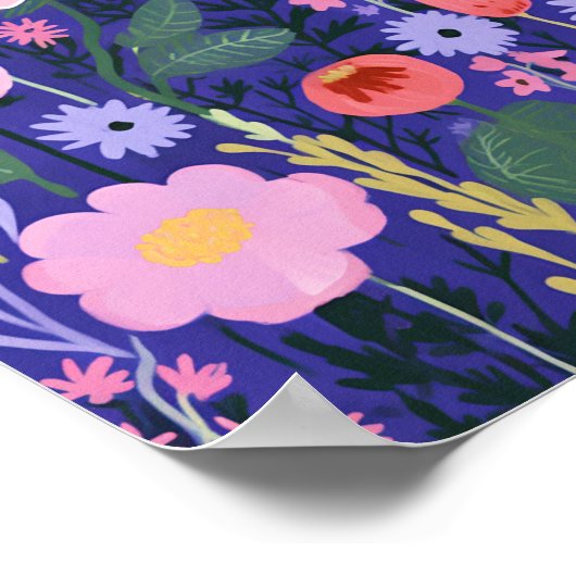 Niedliche Blume Poster (Ecke)