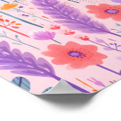 Niedliche Blume Poster (Ecke)