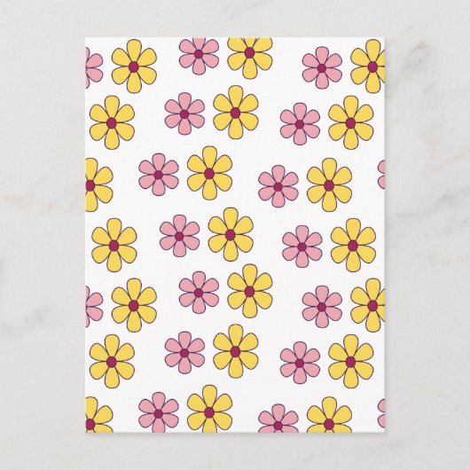 Niedliche Blume Postkarte (Vorderseite)