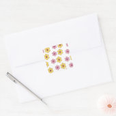 Niedliche Blume Quadratischer Aufkleber (Umschlag)