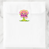 Niedliche Blume Quadratischer Aufkleber (Tasche)