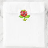 Niedliche Blume Quadratischer Aufkleber (Tasche)