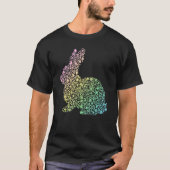Niedliche Blume Rabbit Gifs Blumenhain T-Shirt (Vorderseite)