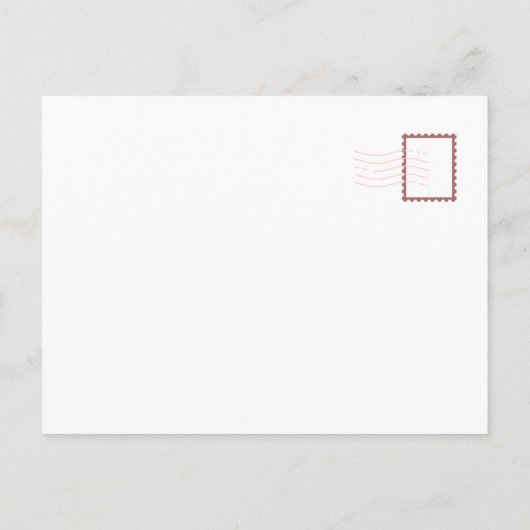 Niedliche Blume Sakura und Anpan Bear Painted Bäck Postkarte (Rückseite)